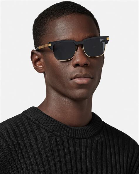 versace black greca sport sunglasses|versace sunglasses price.